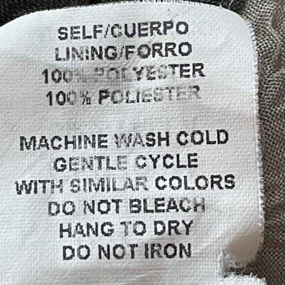 VTG Dressbarn Sage Rose Floral Maxi Dress Crinkle Chiffon Sz 8 Fairy Cottage - Picture 10 of 10